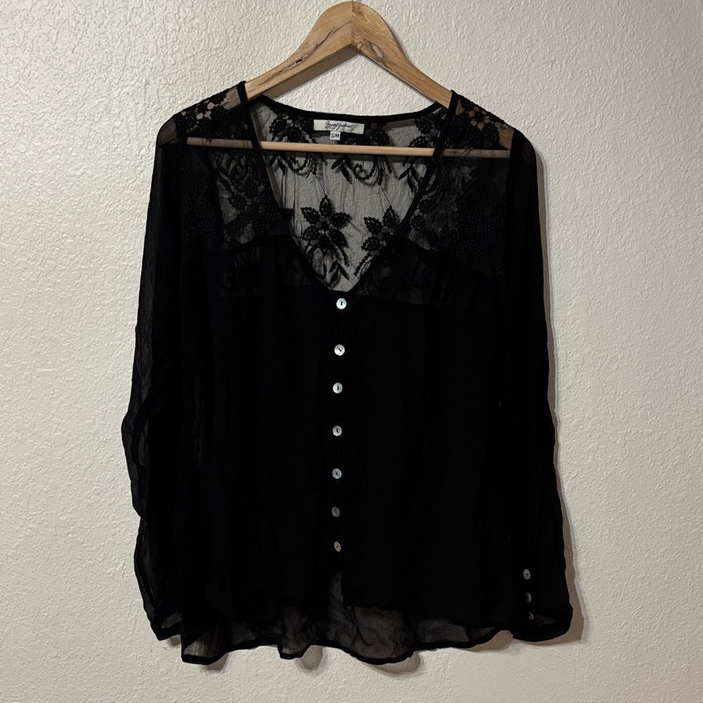 Gypsy Junkies Sheer Blouse Small/Medium